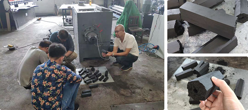 charcoal briquette extruder machine