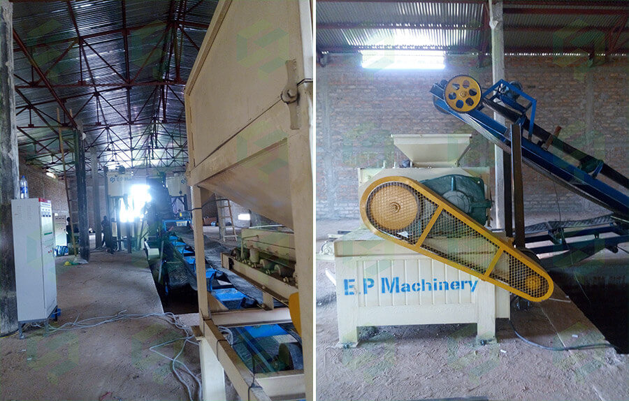 5 tons/h malt residues charcoal briquetting line in Chad