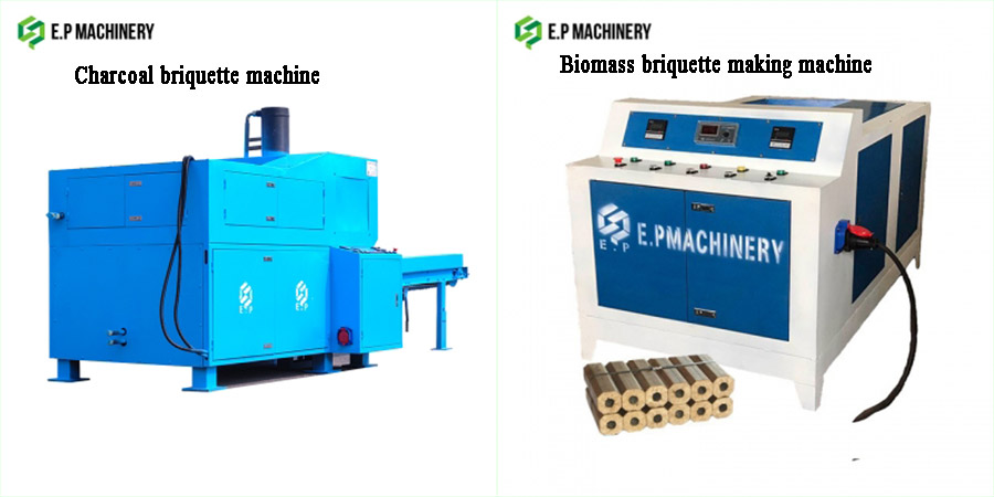 different briquette forming machines