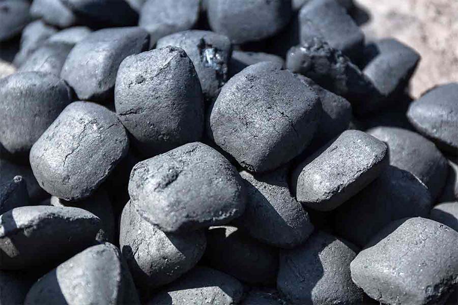 pillow-shape charcoal briquettes