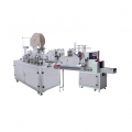 Full-automatic flat disposable mask production line