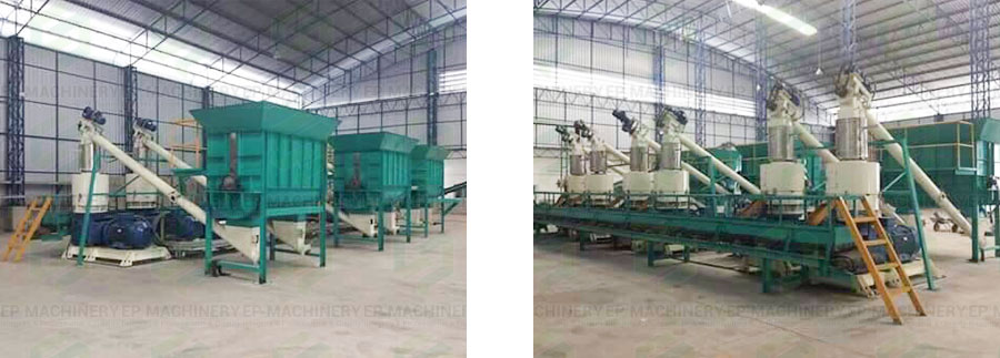 wood pellet production line