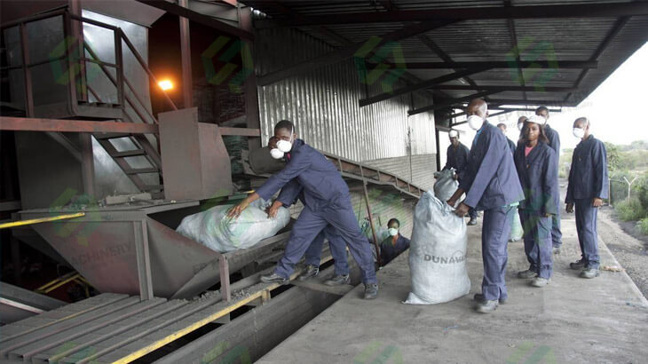 15 tons/h Coal Briquette Production Plant in Kenya