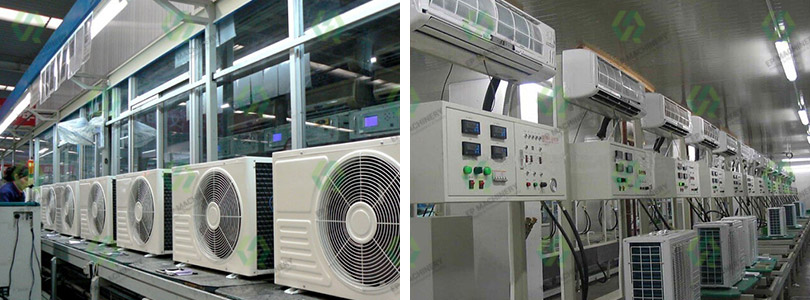 Air conditioning assembly line