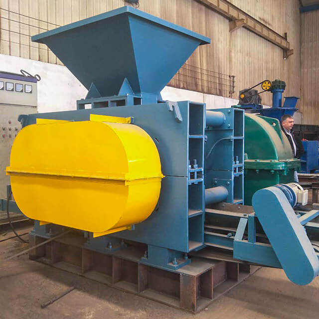 Hydraulic roller briquette machine