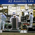 Air conditioning assembly line