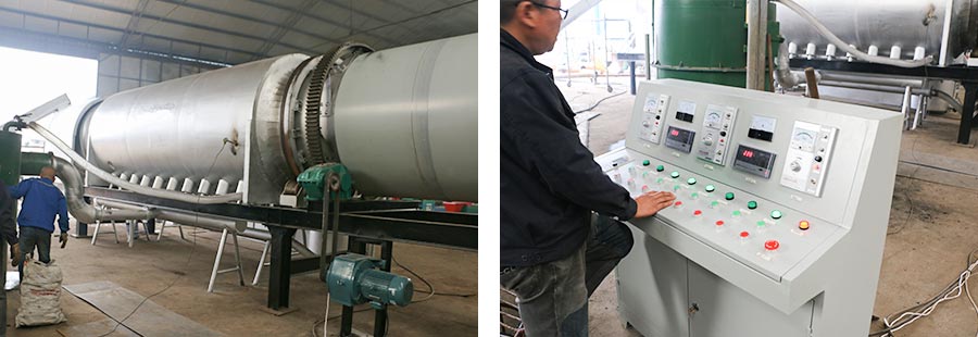 rotary carbonation kiln